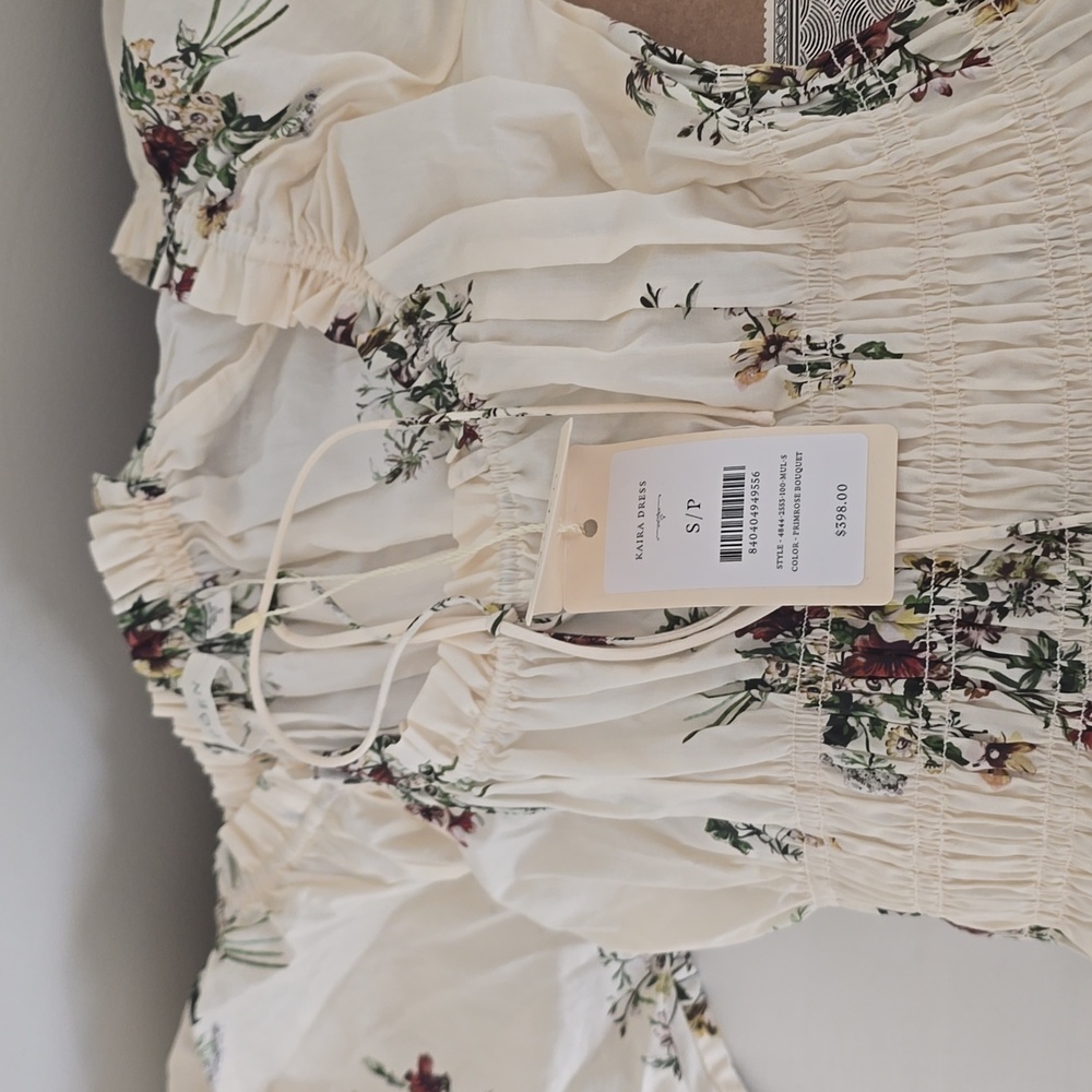 Floral Cream Maxi Dress - Picture 7 of 7